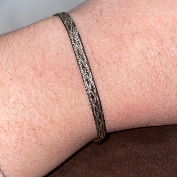 Vintage 925 Sterling Silver Milor Italy Tricolor Woven  Beautiful Sterling Silver 925 Milor Vintage Bracelet